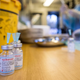 Vials of Moderna’s covid-19 vaccine, formally known as Spikevax.